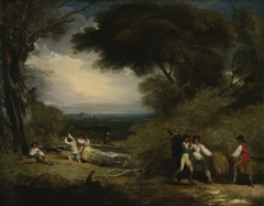 Woodcutters in Windsor Park by Benjamin West