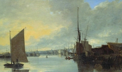 Yarmouth Harbour - Evening by John Crome