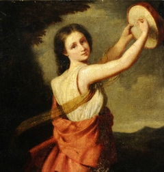 Young Woman as a Bacchante by Anonymous