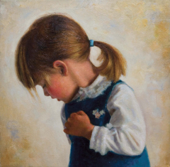 "Portrait of a little girl" by Οδυσσέας Οικονόμου