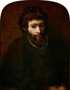 A Bearded Young Man by attributed to Rembrandt van Rijn