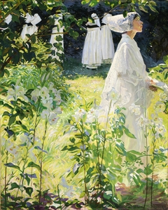 A Convent Garden, Brittany by William John Leech