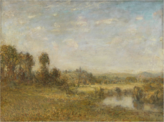 A Country Scene with Pond by Philip Wilson Steer