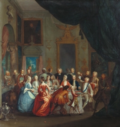 A Dinner Party by Marcellus Laroon the Younger