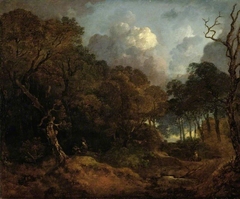 A forest road by Thomas Gainsborough