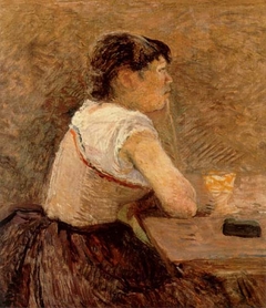 À Grenelle, buveuse d'absinthe by Henri de Toulouse-Lautrec