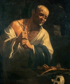 A Hermit Saint Doing Penance by Anonymous