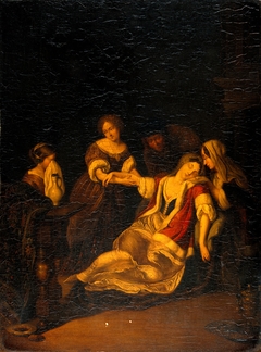 A Lady Fainting after Bloodletting by Anonymous