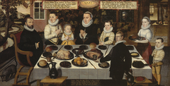 A protestant Family during dinner by Anonymous