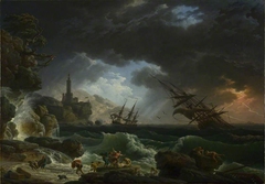 A Shipwreck in Stormy Seas by Joseph Vernet