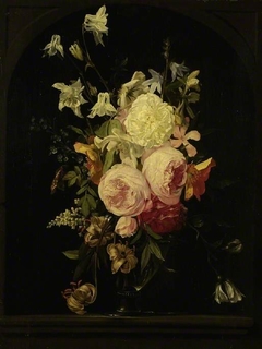 A vase of flowers by Jan Philip van Thielen