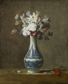 A Vase of Flowers by Jean-Baptiste-Siméon Chardin