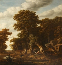 A Woodland Scene by Cornelis Gerritsz Decker