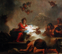 Adoration of the Shepherds by Jean-Honoré Fragonard