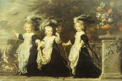 Alexander, Jan-Cornelis and Maria-Aldegonda Goubau by Justus van Egmont