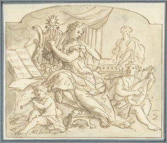 Allegorie op de Muziek by Elias van Nijmegen