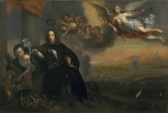 Allegory of Cornelis de Witt (1623-1672) as Instigator of the Victory at Chatham in 1667 by Jan de Baen