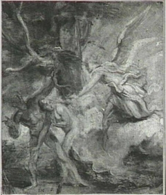 An angel chases Adam and Eve out of paradise with a sword (Genesis 3:23-24) by Anthony van Dyck