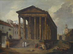 Ancient Temple by Hubert Robert