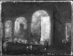 Architektur-Capriccio (Nachahmer) by Francesco Guardi