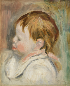 Baby's Head (Tête d'enfant, profil à gauche) by Auguste Renoir