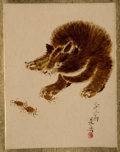 Bear and Crabs by Shibata Zeshin