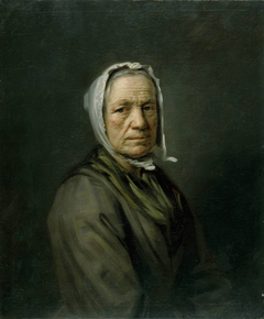 Bejahrte Frau mit weißer Haube by Balthasar Denner