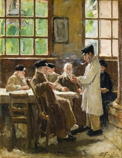 Bewoners van het Oudeliedengesticht by Eduard Frankfort