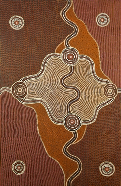 Bicentenary Aboriginal Dreaming, Emu Dreaming by Wenten Rubuntja