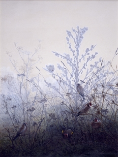 Birds Resting on Bushes by Léon Bonvin