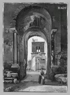 Blick durch die Porta S. Angelo in Neapel by Frans Vervloet