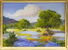 Blue Bonnet Landscape by Jane Price