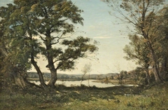 Bord du Loing by Henri Harpignies