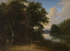 Boslandschap met rivier by Jacques d'Arthois