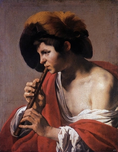 Boy Playing a Recorder by Hendrick ter Brugghen