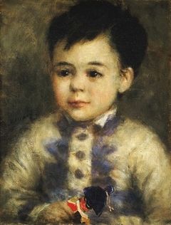 Boy with a Toy Soldier (Portrait of Jean de La Pommeraye) by Auguste Renoir