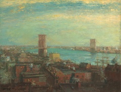 Brooklyn Bridge by Henry Ward Ranger