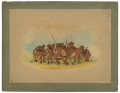 Buffalo Dance - Mandan by George Catlin