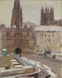 Cathedral and Gate of Santa María, Burgos by Joaquín Sorolla