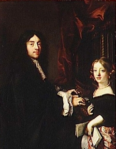 Charles Couperin et la fille du peintre by Claude Lefèbvre