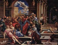 Christ Driving the Money Changers from the Temple by El Greco