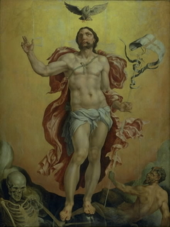 Christ victoring over Sin and Death by Maarten van Heemskerck