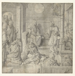 Christus in het huis van Martha en Maria by Unknown Artist