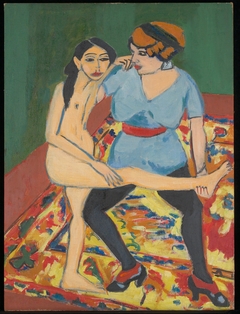 Dance Training by Ernst Ludwig Kirchner