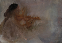 De vioolspeler by Karel Albert Schmidt