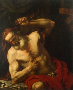 Death of Cato of Utica by Giovan Battista Langetti