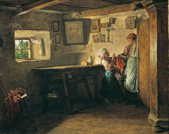 Der alte Kasten by Ferdinand Georg Waldmüller