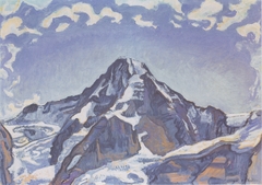 Der Mönch mit Wolken by Ferdinand Hodler