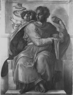 Der Prophet Jesaias (nach Michelangelo) by Karl Josef Schwarzer