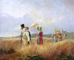 Der Sonntagsspaziergang by Carl Spitzweg